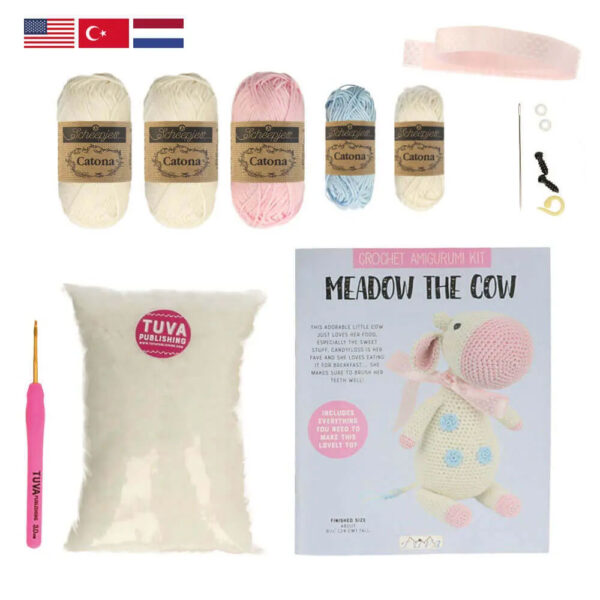 Tuva Haakpakket amigurumi Meadow the Cow - Afbeelding 3