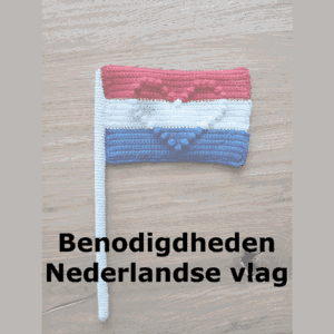 Benodigdheden Nederlandse vlag met hartje